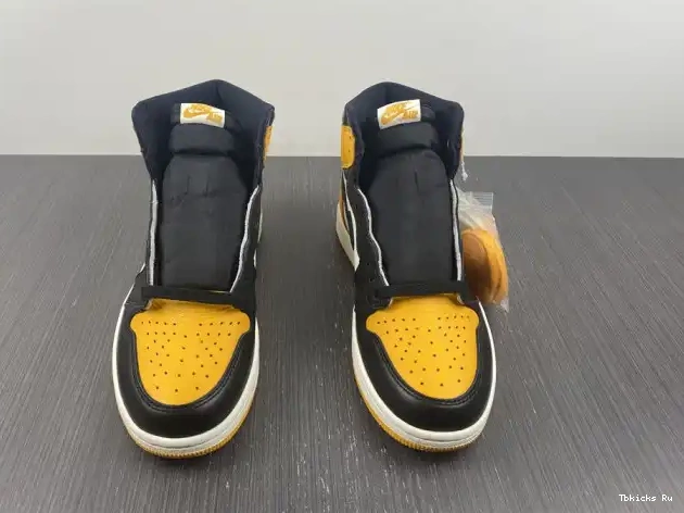 Cheap TBK Yellow 555088-711 Jordan Air 1 High Toe OG 0328